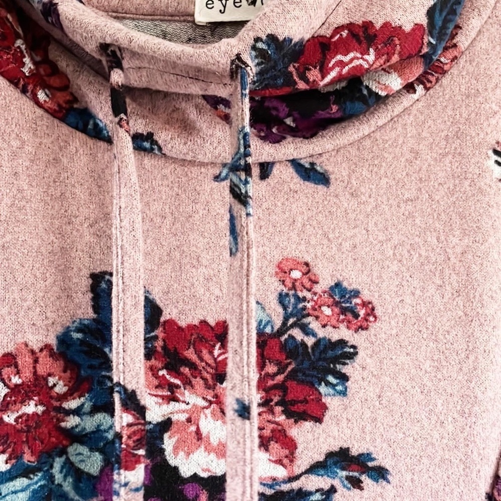 🌿Final Sale Eyeshadow Floral Soft Knit Sweater Dress - Picture 9 of 9